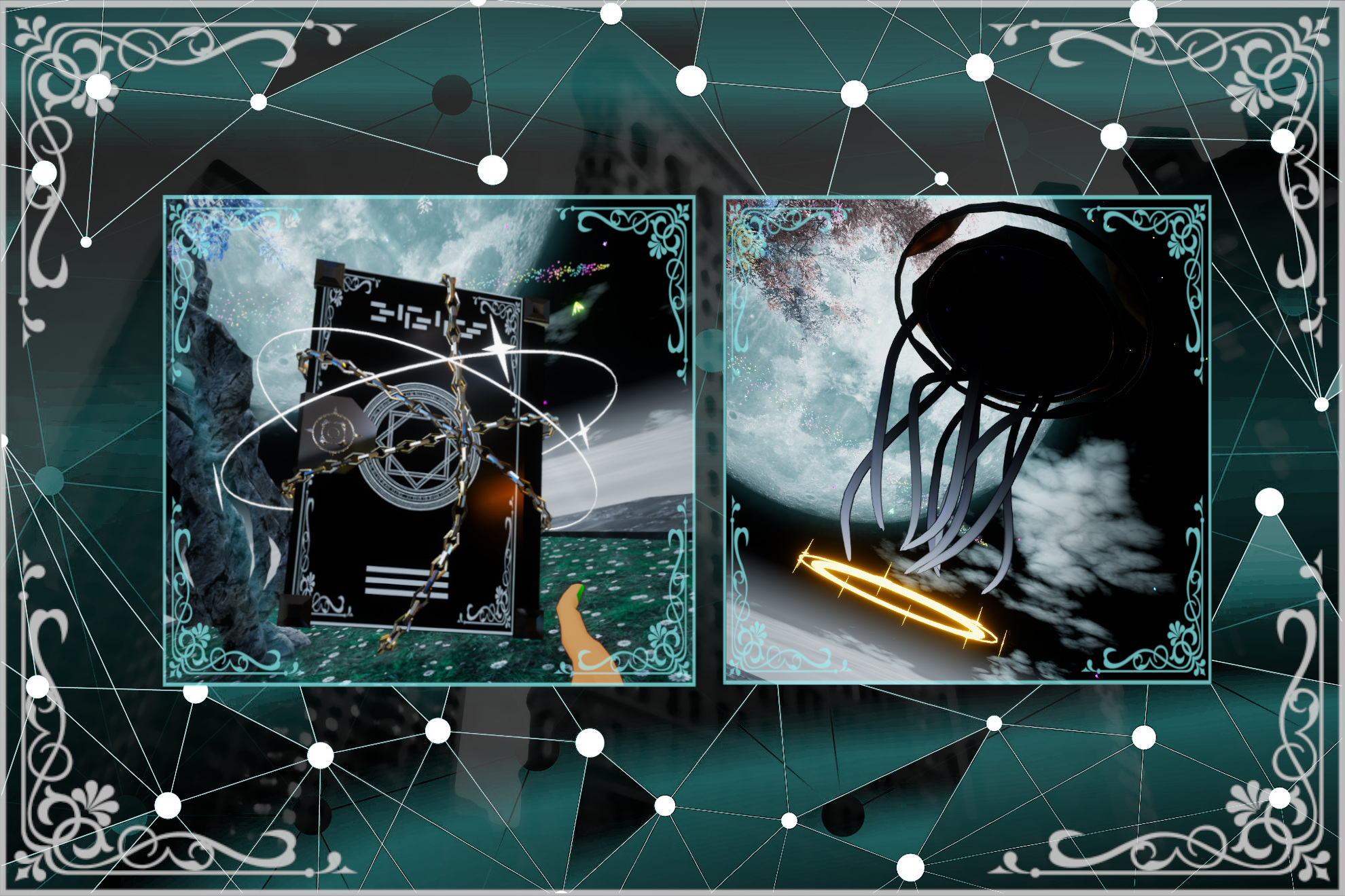 【VRChat向け】ゴシックな本＆神の使い