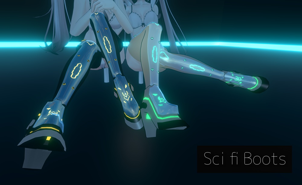 【舞夜ちゃん用】Sci Fi Boots【カラバリ三種】　サイファイブーツ