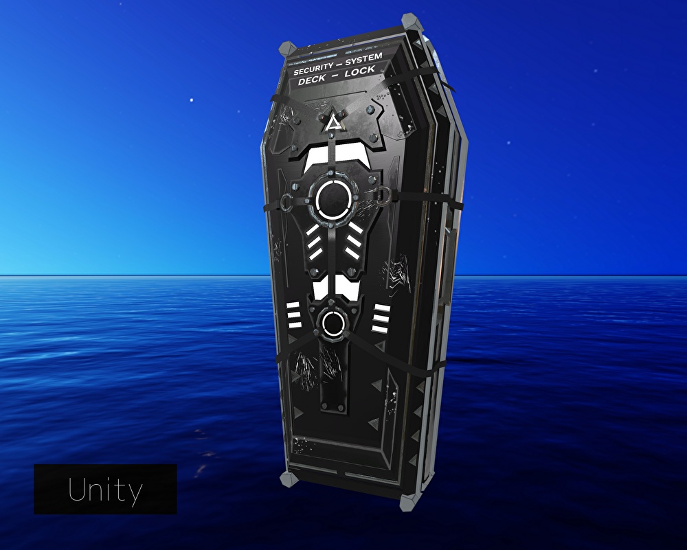 【VRChat向け】Casket 棺【開閉アニメーション付き】【シェーダー差分付き】