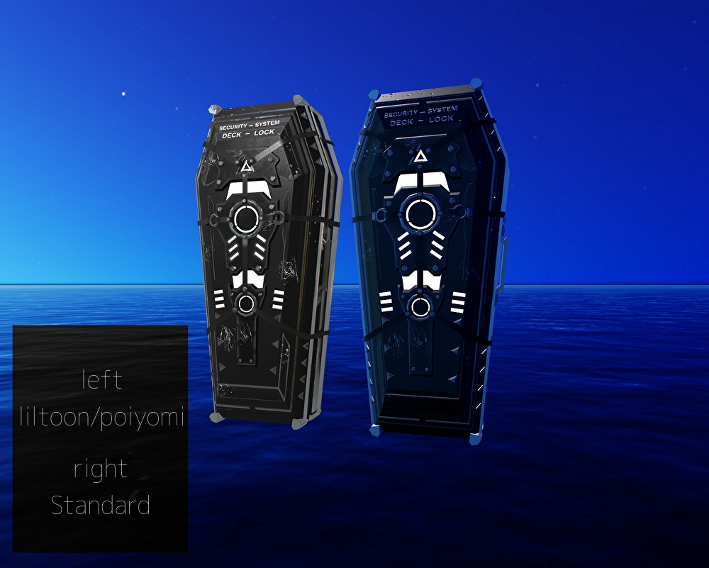 【VRChat向け】Casket 棺【開閉アニメーション付き】【シェーダー差分付き】