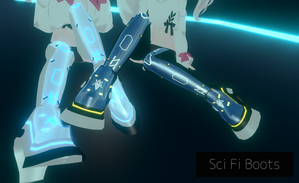 【カリンちゃん用】Sci Fi Boots 【カラバリ三種】サイファイブーツ