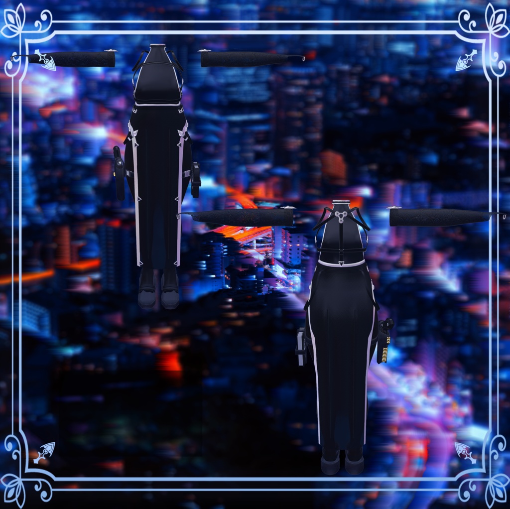 【萌-Moe-対応】Vestito Nero【Modular Avatar対応】