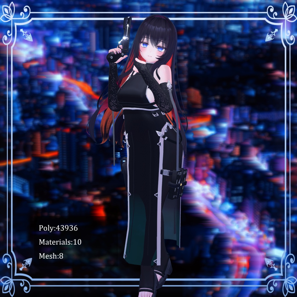 【萌-Moe-対応】Vestito Nero【Modular Avatar対応】
