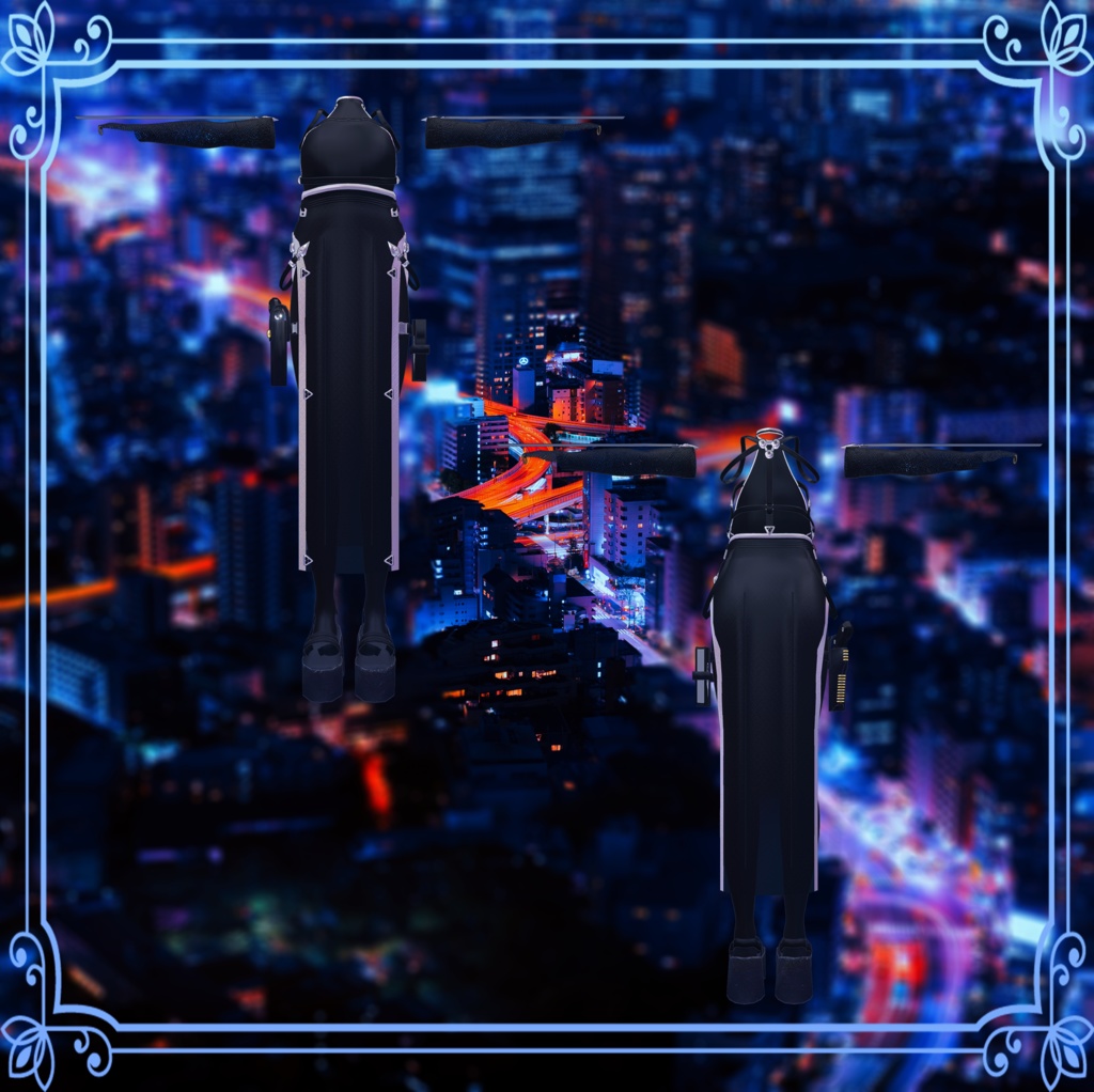 【Lasyusha対応】Vestito Nero【Modular Avatar対応】