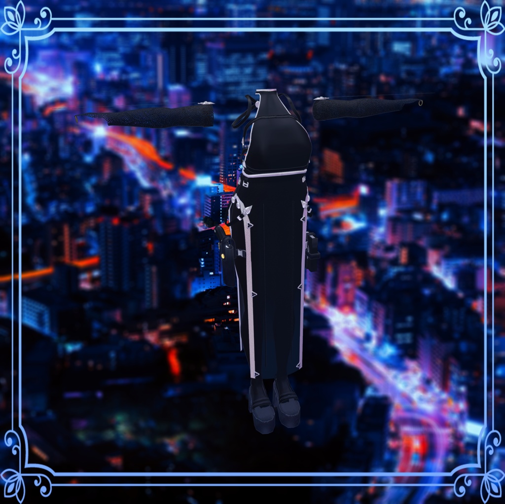 【Lasyusha対応】Vestito Nero【Modular Avatar対応】