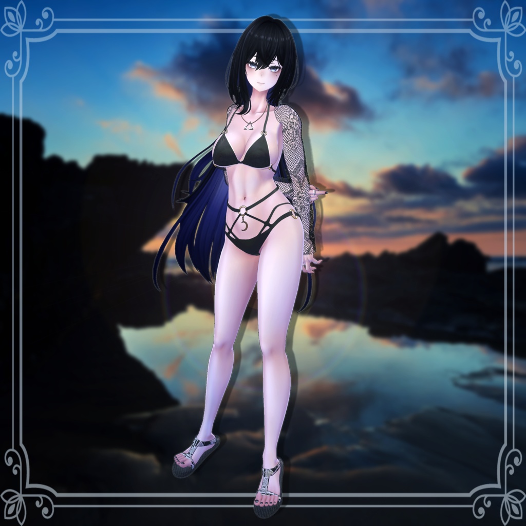 【Lasyusha用】Fiore Nero【Modular Avatar対応】