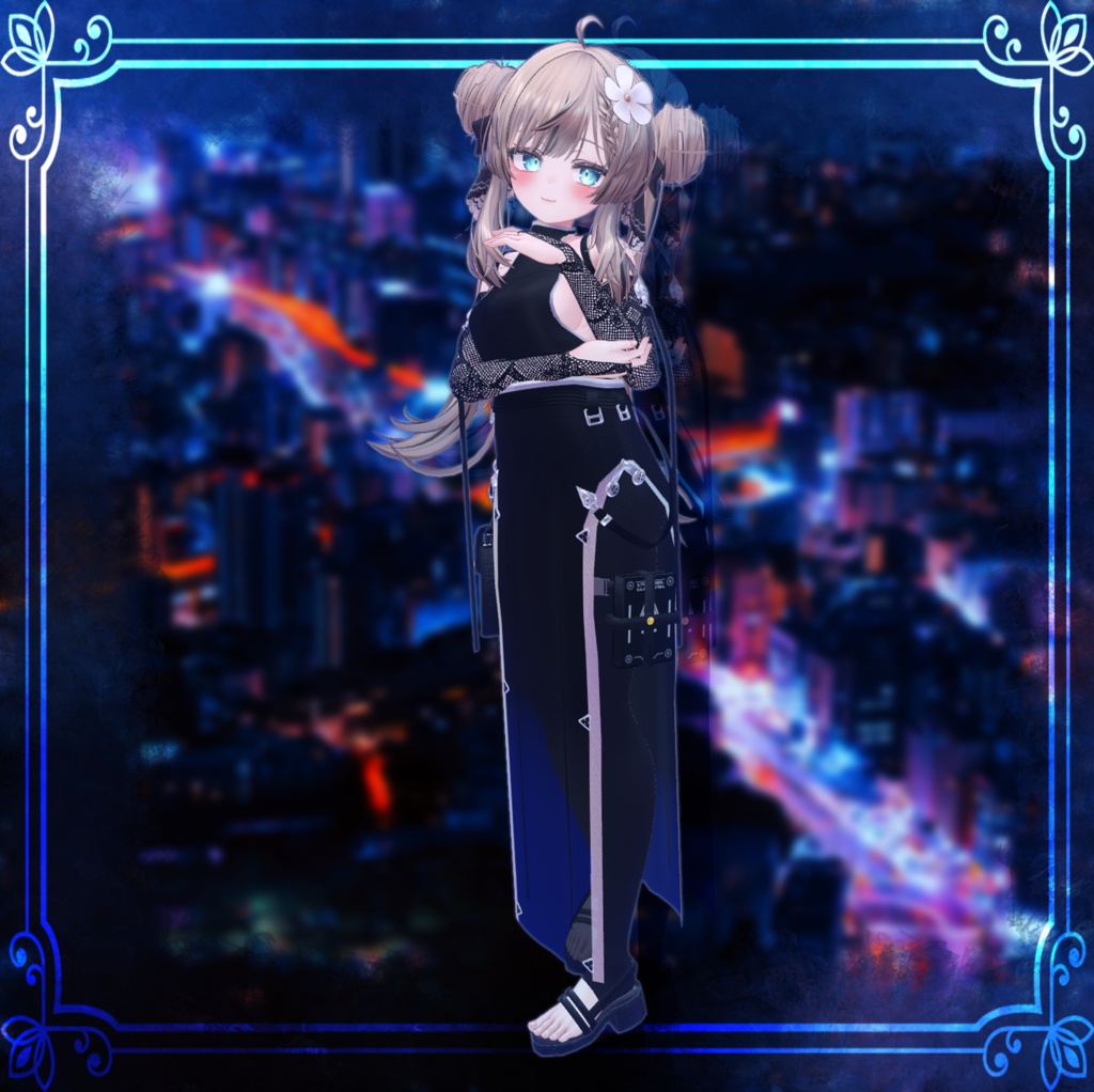 【マヌカちゃん対応】Vestito Nero【Modular Avatar対応】