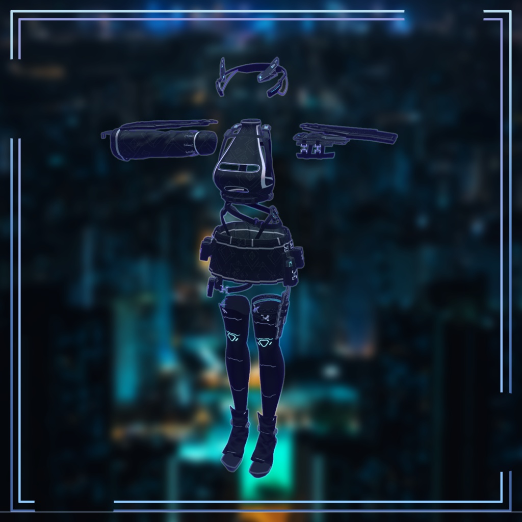 【Lasyusha対応】Tech-SHINOBI【Modular Avatar対応】