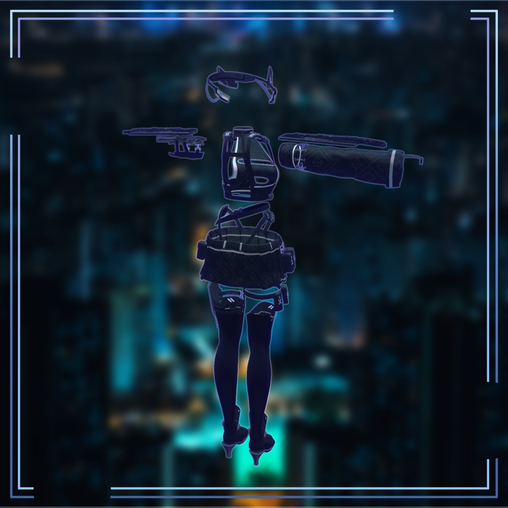 【Lasyusha対応】Tech-SHINOBI【Modular Avatar対応】