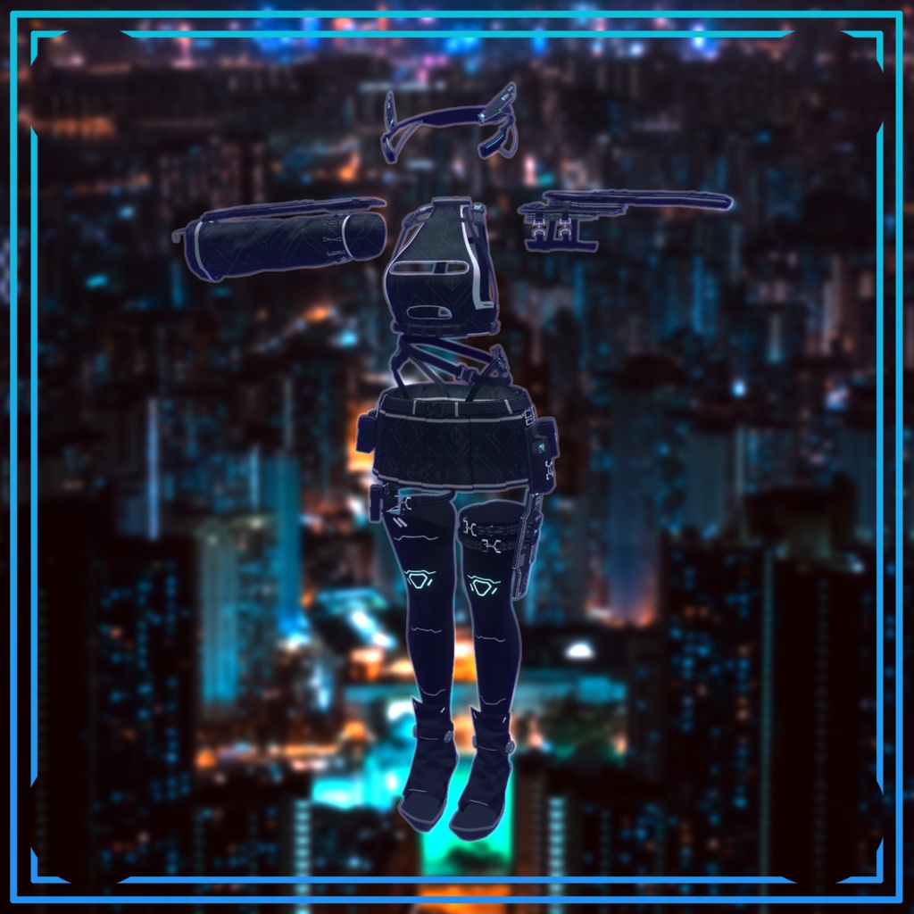 【萌-Moe-対応】Tech-SHINOBI【Modular Avatar対応】