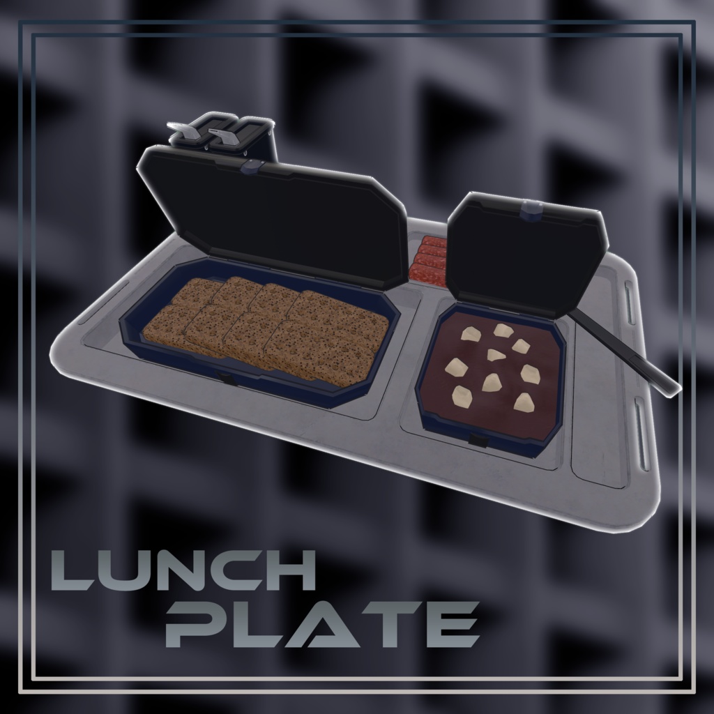 【VRChat用】Lunch_Plate【無料】