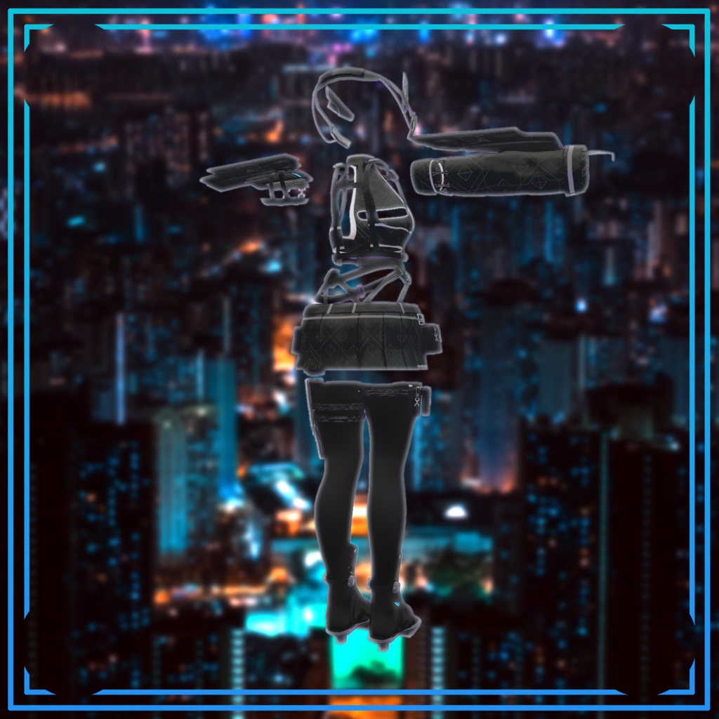 【桔梗ちゃん対応】Tech_SHINOBI【Modular Avatar対応】