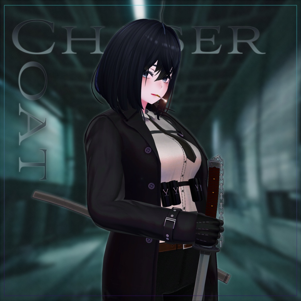 【Lasyusha用】Chaser Coat-チェイサーコート-【Tex更新】【Modular Avatar対応】