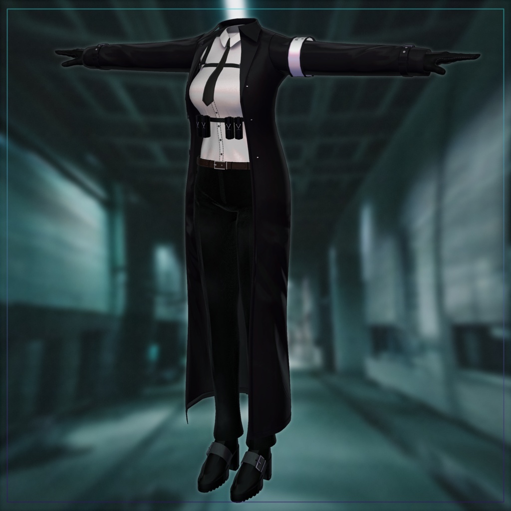 【Lasyusha用】Chaser Coat-チェイサーコート-【Tex更新】【Modular Avatar対応】