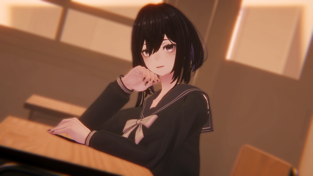 【Lasyusha用】School_Sailor【Modular Avatar対応】