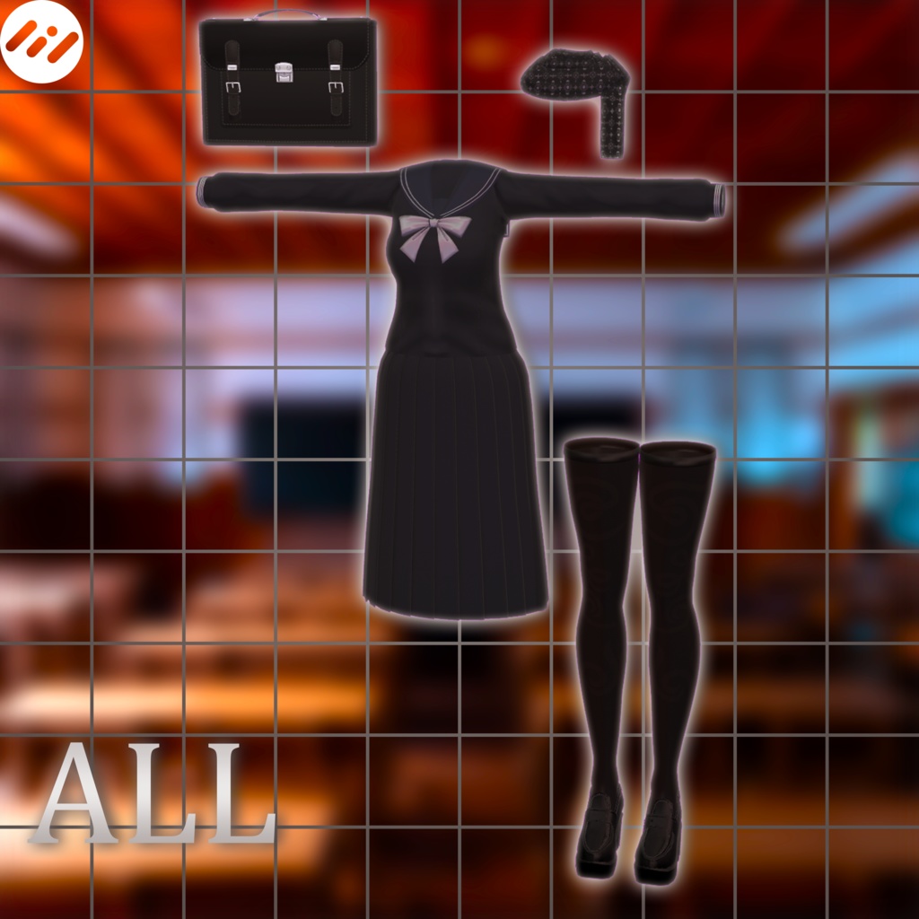 【Lasyusha用】School_Sailor【Modular Avatar対応】