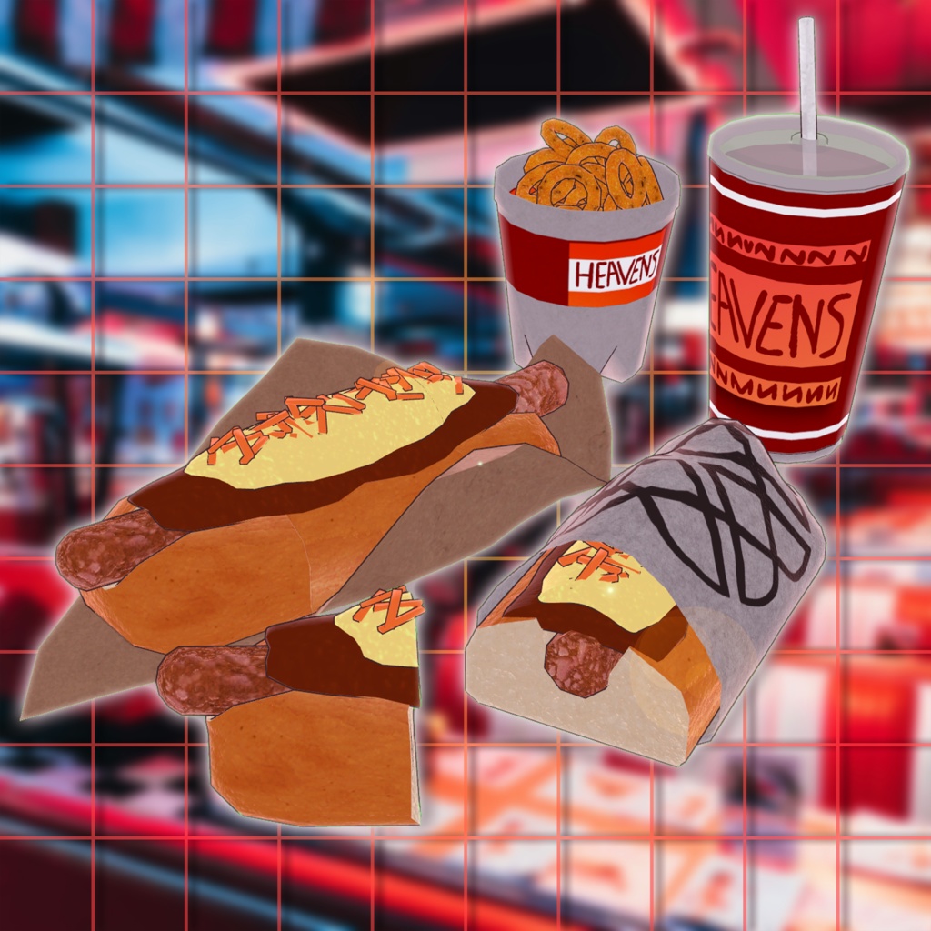 【VRChat用】Hot_DogSet【無料】