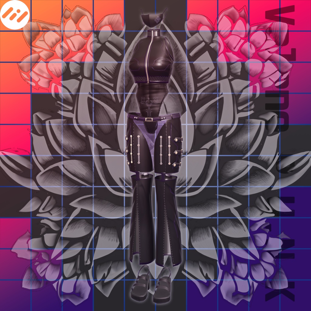 【Lasyusha用】Veleno_P.U.N.K【Modular Avatar対応】