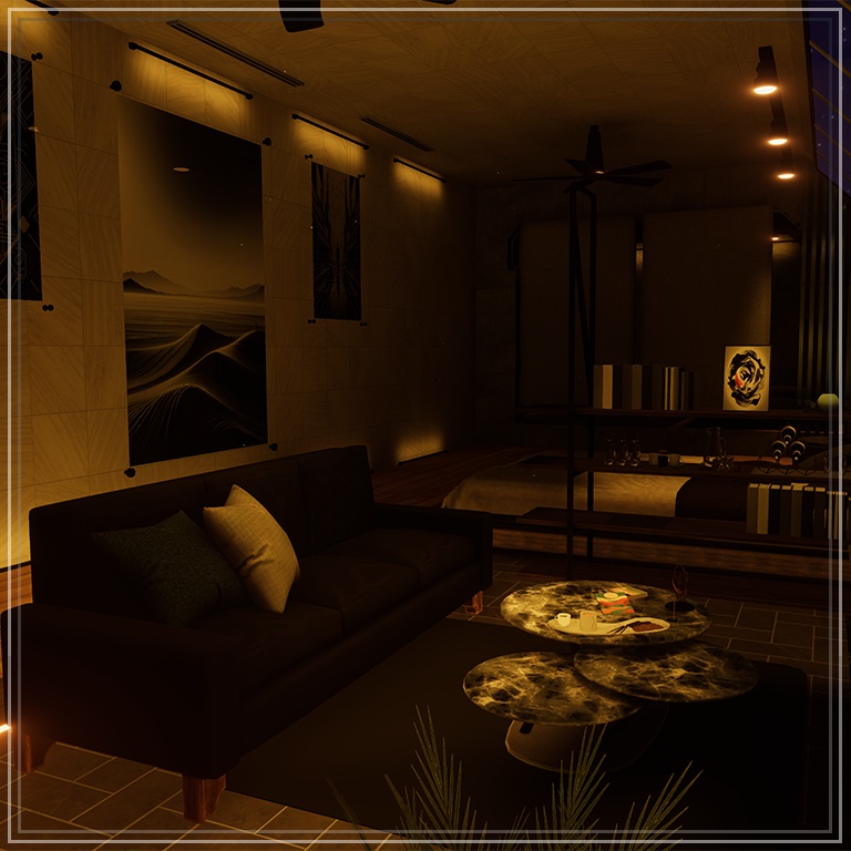 【VRChat向け販売ワールド】AXU_s_Room【Light Volume対応】
