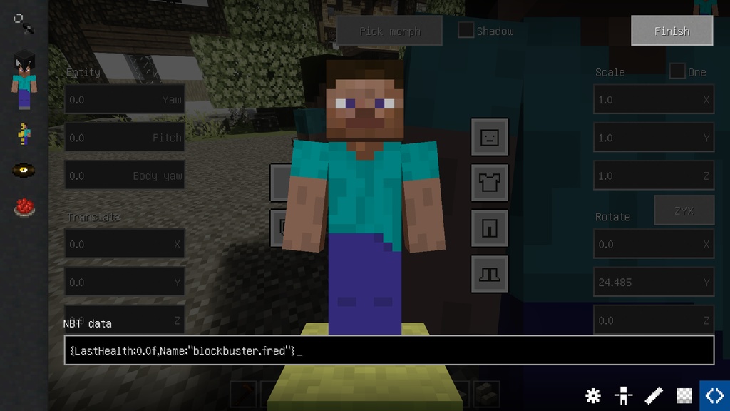 マイクラ関節ありモデル(Blockbuster MOD用)