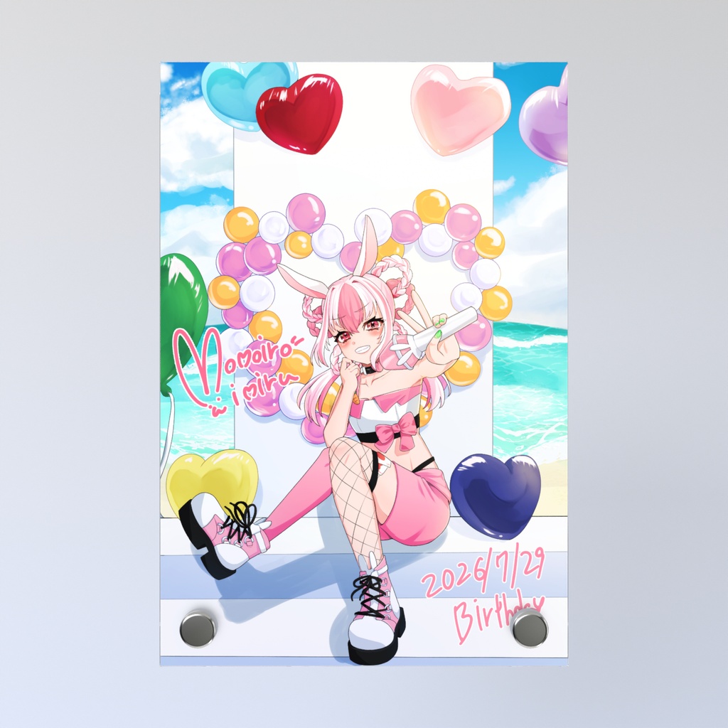 桃彩みみるbirthday2026goods アクリルフォトパネル