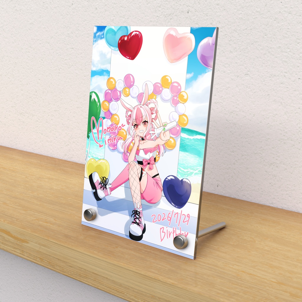 桃彩みみるbirthday2026goods　アクリルフォトパネル