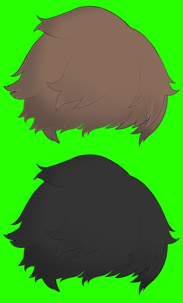 "あくまでVtuber 丑炉ノテオドア" 風 前髪ウィッグ