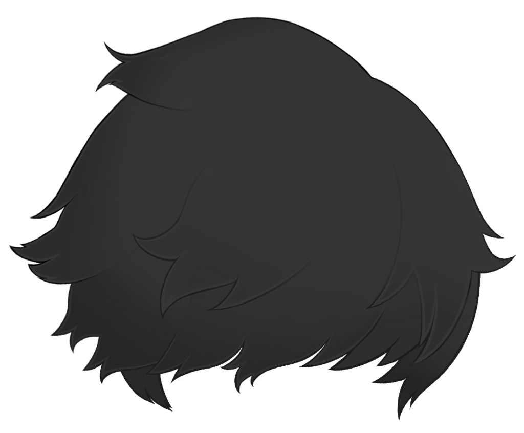 "あくまでVtuber 丑炉ノテオドア" 風 前髪ウィッグ