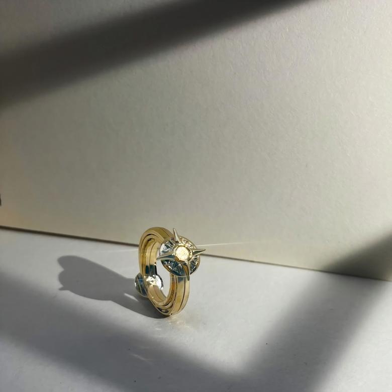 ファンメイド ゼンレスゾーンゼロ ZZZ モッキンバード ヒューゴ リング|ハンドメイド キャラクターアクセサリー