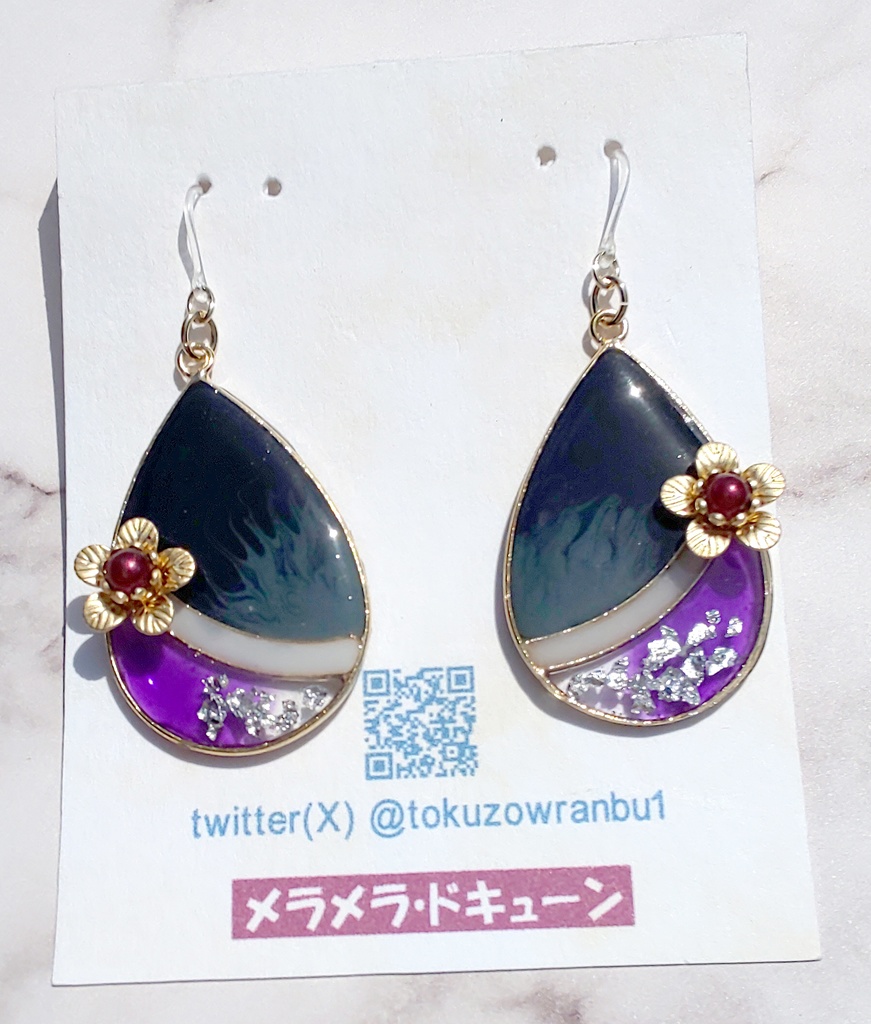 【刀剣乱舞】実休光忠(特)デザイン3種イメージイヤリング/ピアス