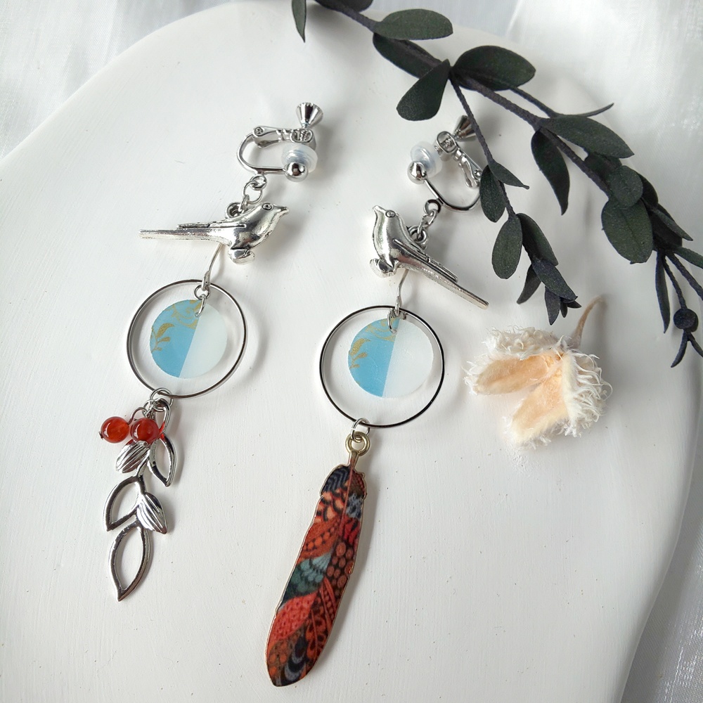 【刀剣乱舞】山鳥毛（初の姿）イメージイヤリング/ピアス