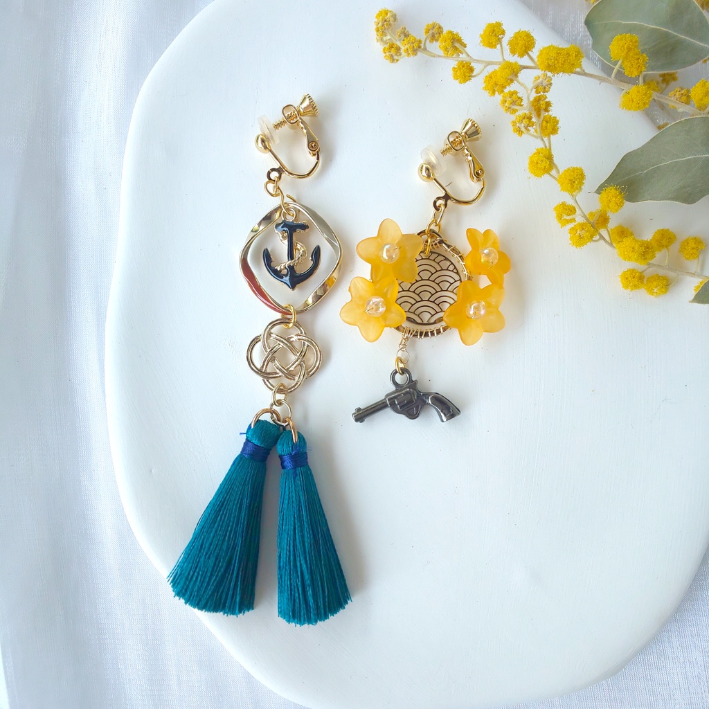 【刀剣乱舞】陸奥守吉行（初の姿）イメージイヤリング/ピアス