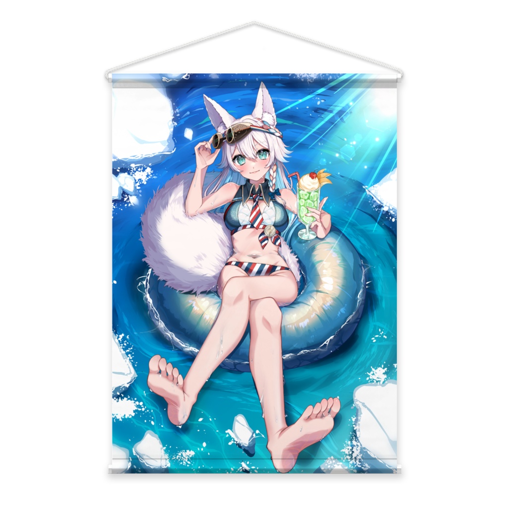北極とりこ　水着タペストリー