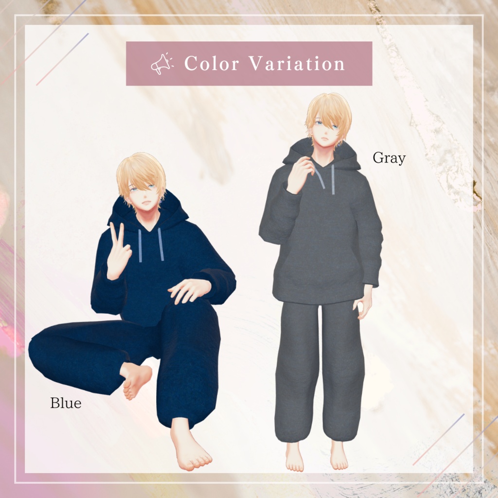 シンプルスウェットパーカー【水瀬 しなの ミルティナ対応】