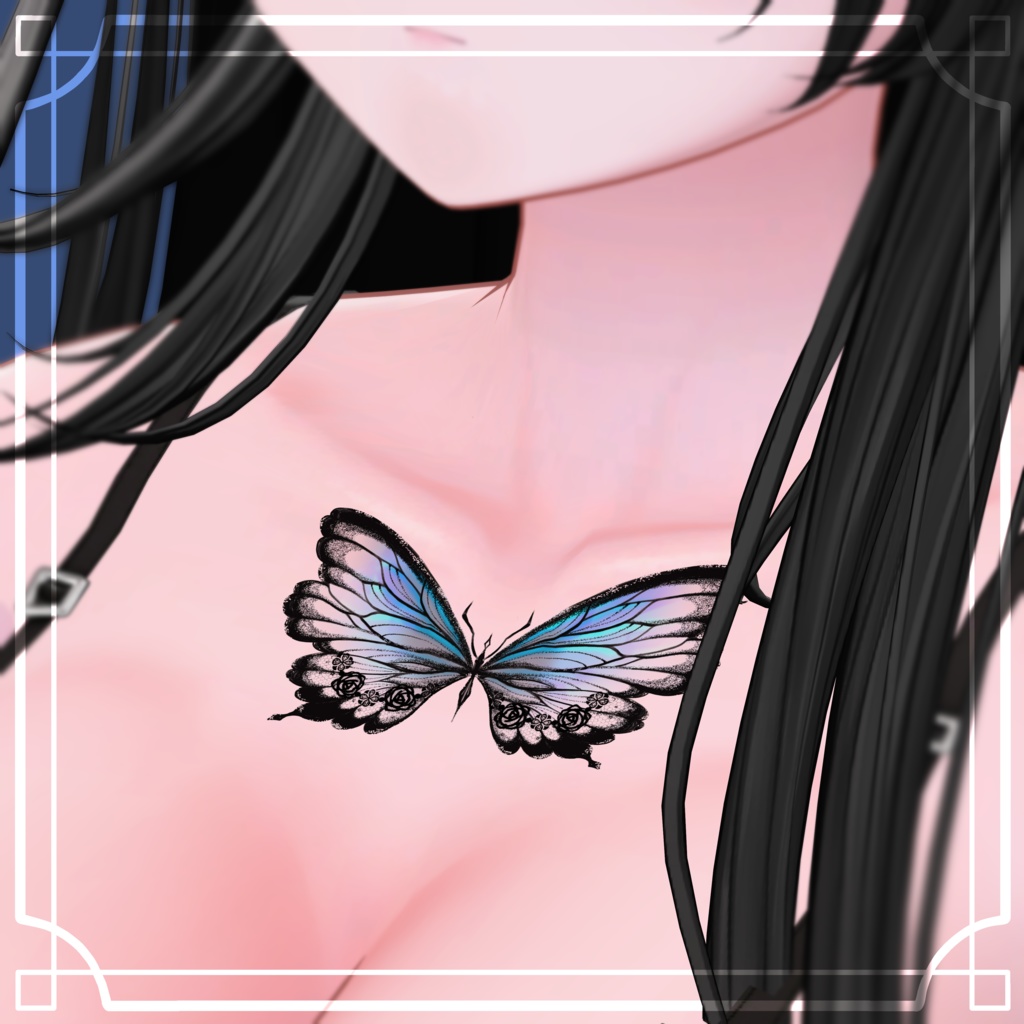 Lacy Butterfly Tattoo