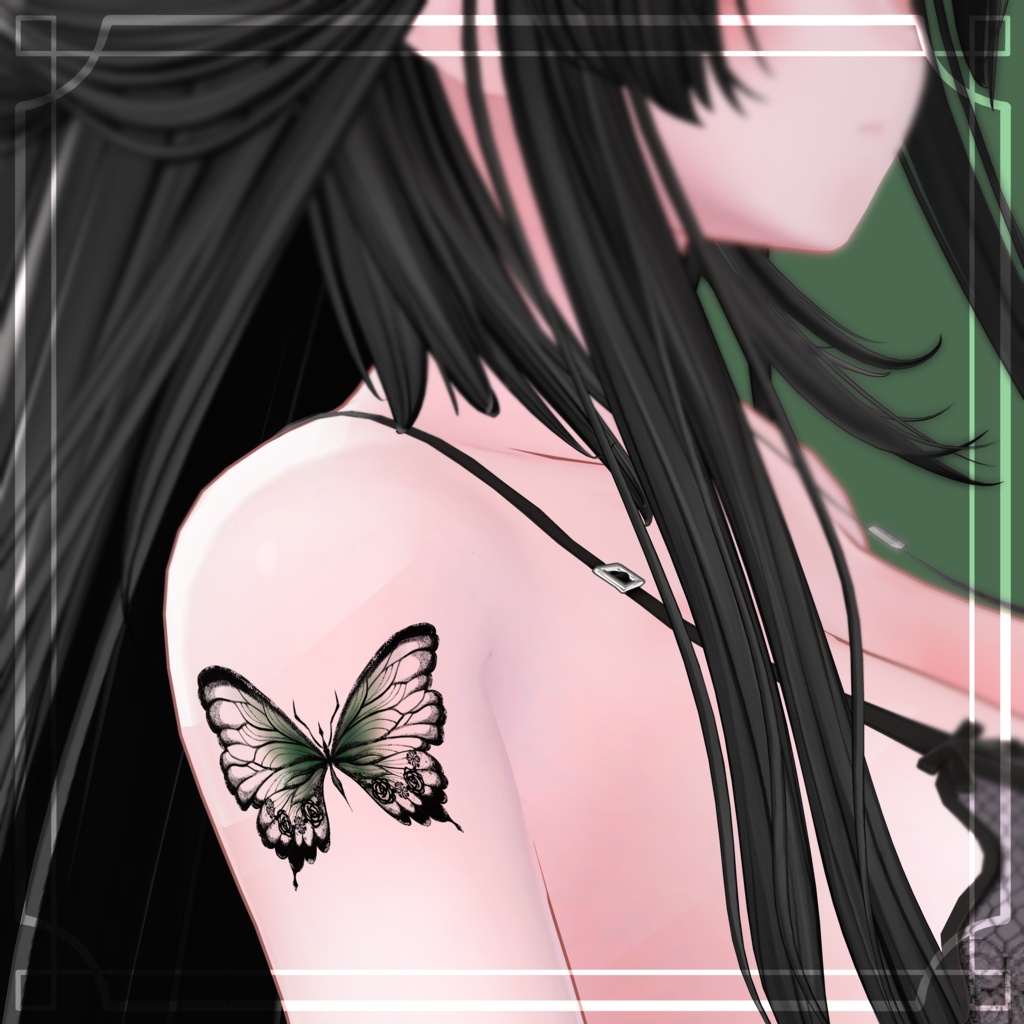 Lacy Butterfly Tattoo