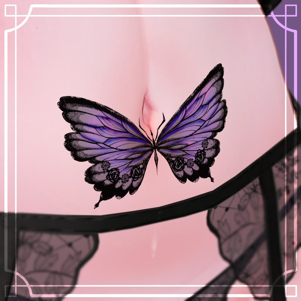 Lacy Butterfly Tattoo