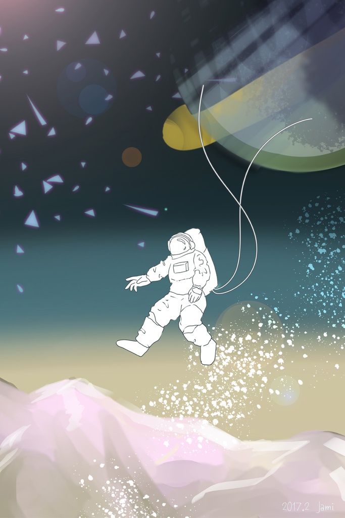 ポストカード「宇宙飛行士」