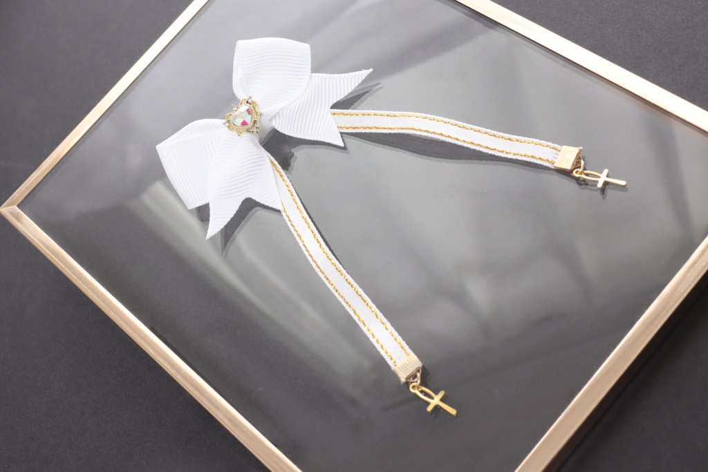 ドール用 ロングリボンヘアアクセサリー 2個