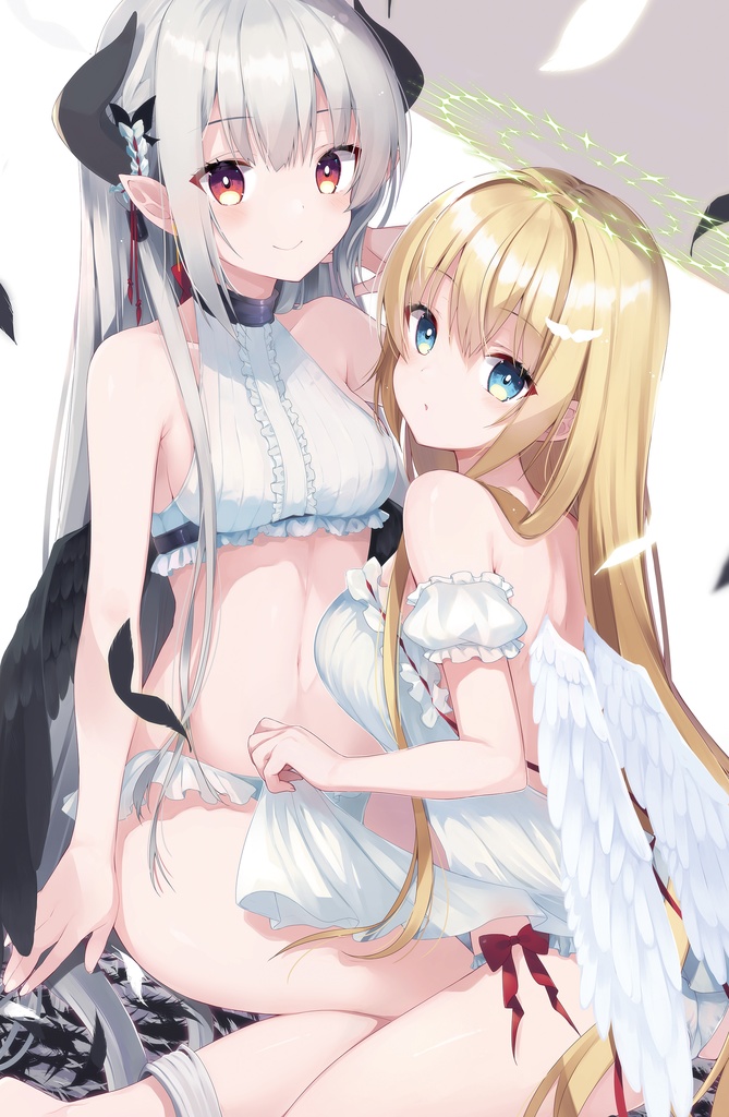 天使ちゃん＆悪魔ちゃんタペストリー