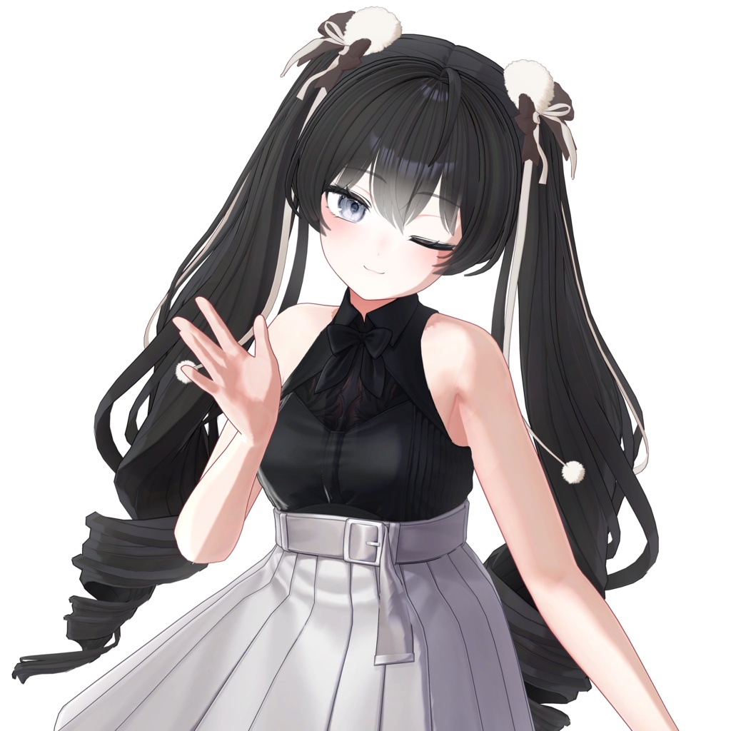 Snow Drill Twintails