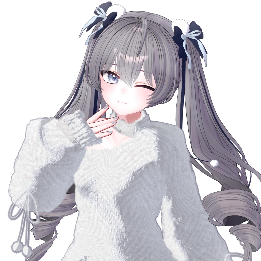 Snow Drill Twintails