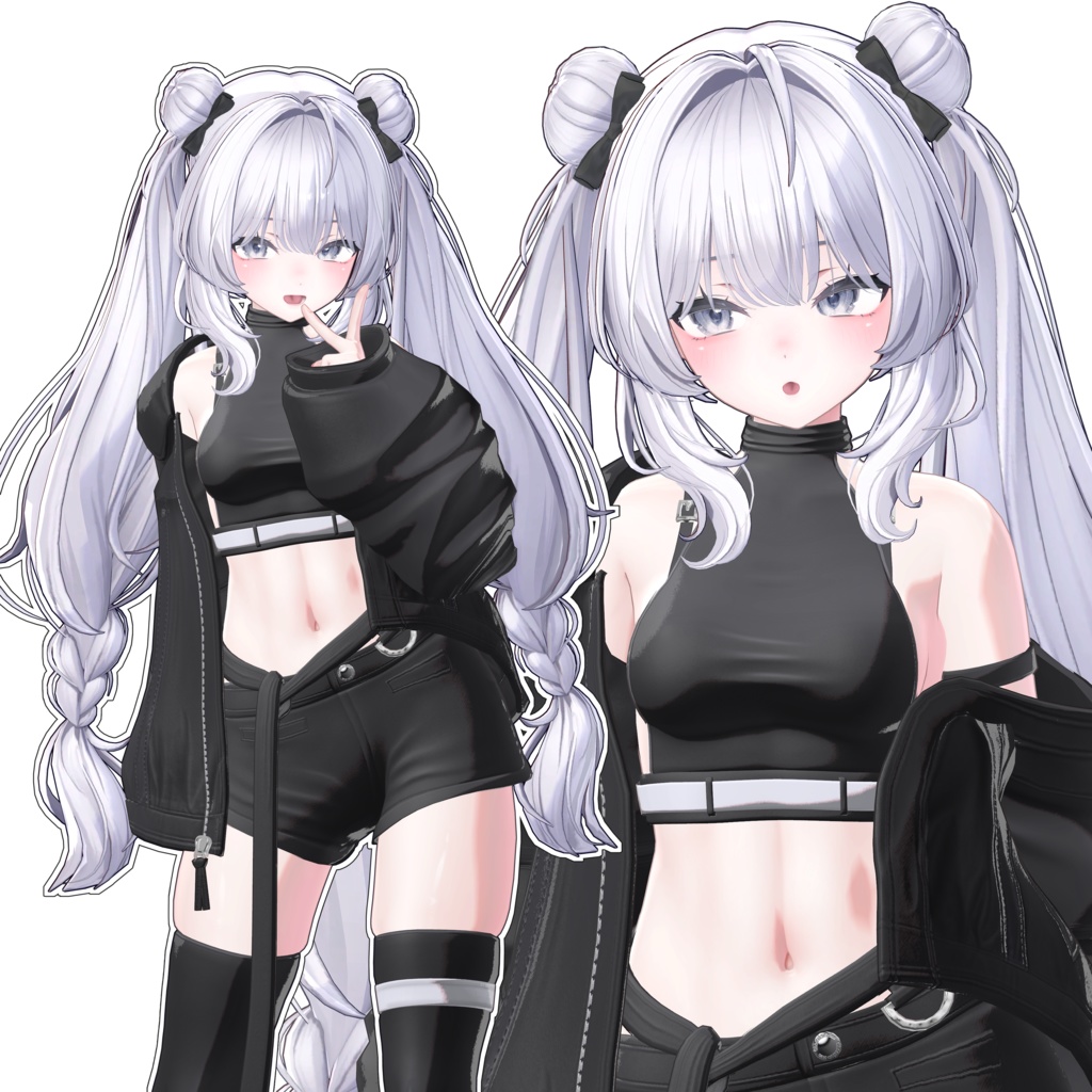 Twin Bun Braids