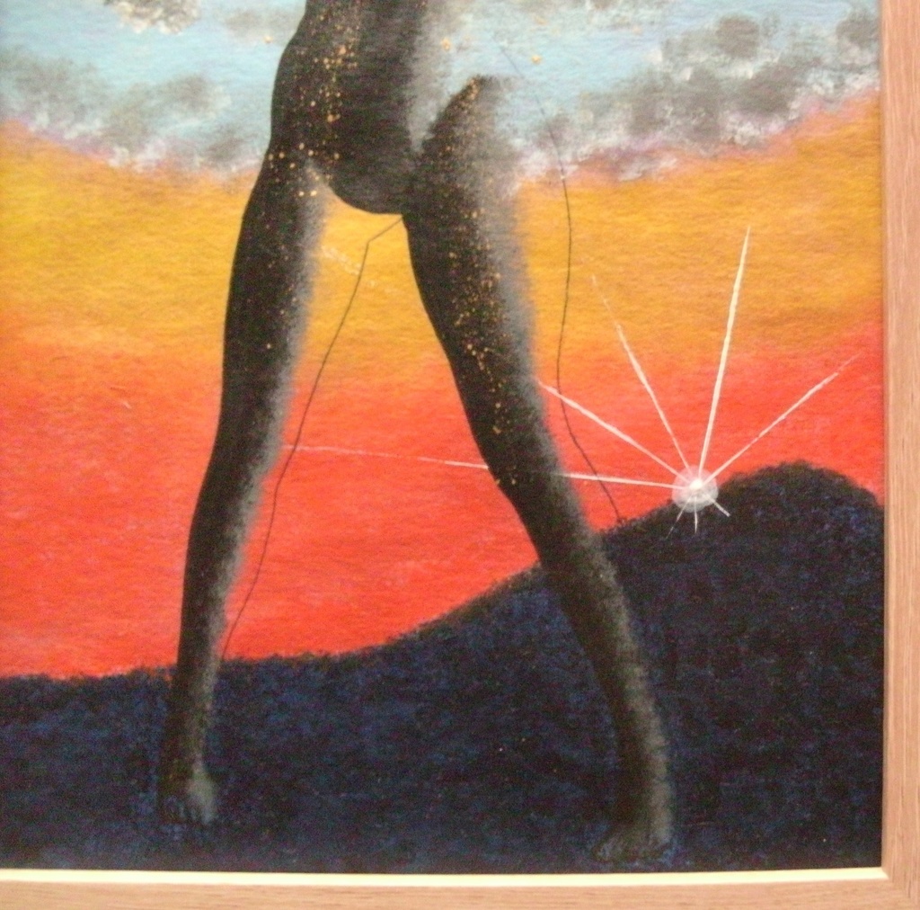 【原画】作品番号:A001-B5「報われる日#1」(B5・額縁付き)