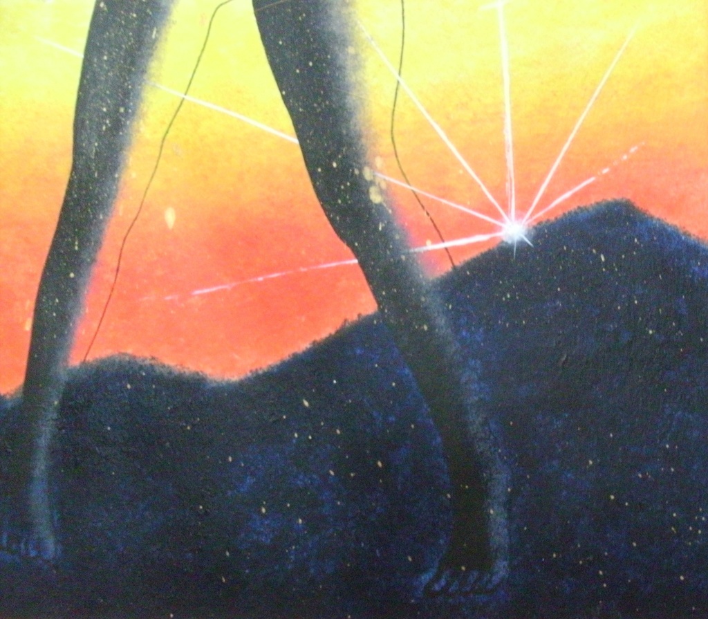 【原画】作品番号:A002-B4「報われる日#2」(B4・額縁付き)