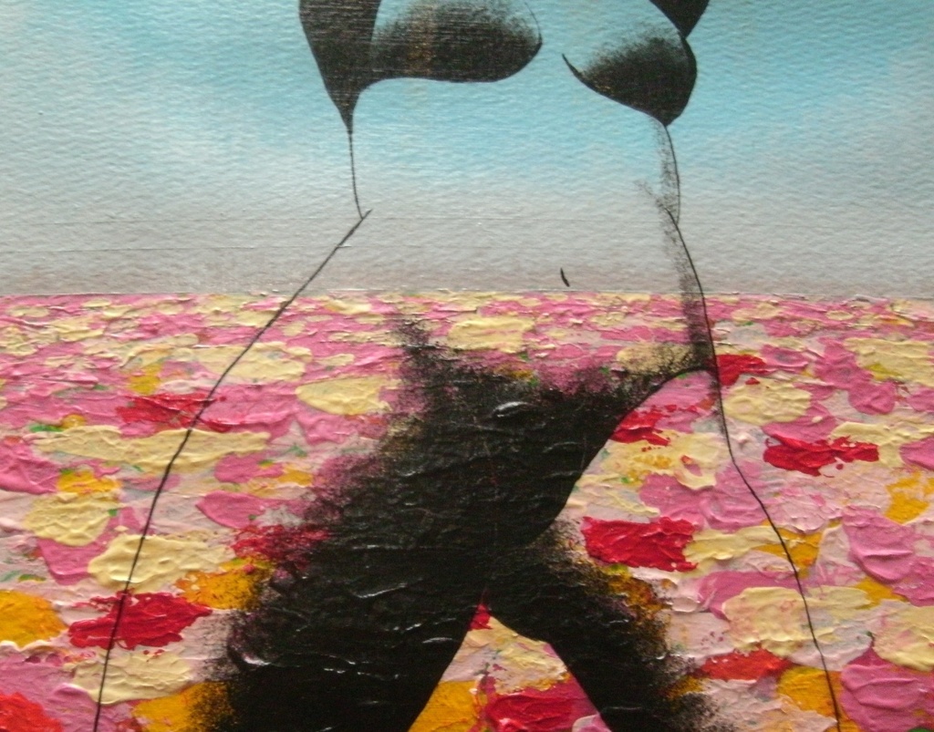 【原画】作品番号:A004-A4「天の金砂」(A4・額縁付き)