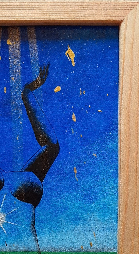 【原画】作品番号:A005-B5「兆し」(B5・額縁付き)