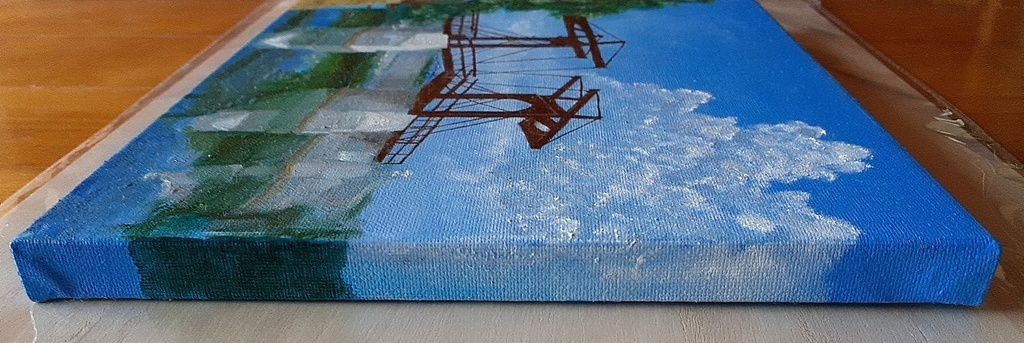 【原画】作品番号:Y008-F3「ジャカルタの跳ね橋#1」(F3号)