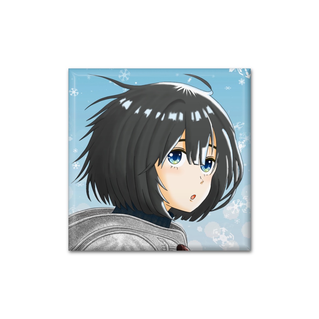 ぽっくむ缶バッジ 角型
