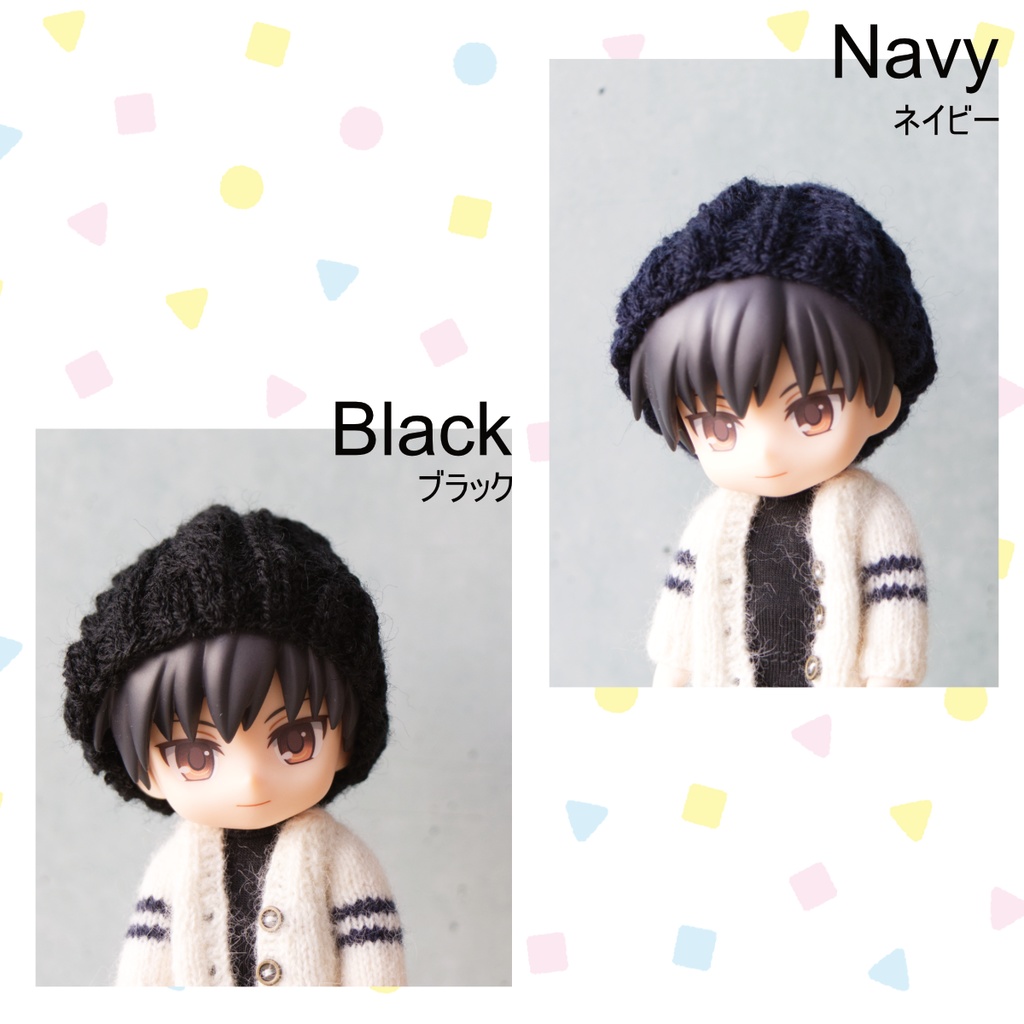 縄編みニット帽(Mサイズ)